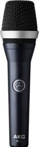 AKG D5 C Professional Dynamic Vocal Microphone, Cardioid Polar Pattern, Dual Shockmounted Capsule, Spring-Steel Wire-Mesh Grille, Black | 3138X00340