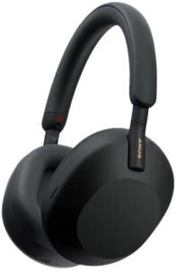 Sony Wireless Noise Canceling Bluetooth Headphone, Magnificent Sound, 30 Hour Battery Life, 32.81 ft Effective Range, 2.4 GHz Band Frequency, Closed Dynamic, Soft Case, Black | WH-1000XM5SA