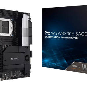 Asus Pro WS WRX90E-SAGE SE AMD sTR5 EEB Workstation Motherboard, AMD WRX90 Chipset, 8x DIMM DDR5 / 2048GB Max Memory, 7x PCIe 5.0 x16 Slots, 4x M.2 Slots | 90MB1FW0-M0EAY0