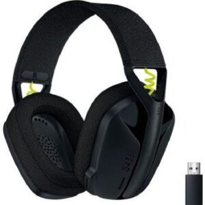 Logitech G435 Lightspeed & Bluetooth Wireless Gaming Headset, 45 Ohms Impedance, Up to 10 meters Wireless Range, 20 Hz-20 KHz Frequency Range, Battery Life up to 18H, Black | 981-001050