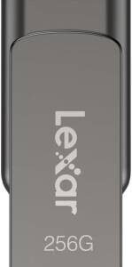 Lexar 256GB JumpDrive Dual Drive D400 USB 3.2 Type C and Type A Flash Drive for Storage Expansion