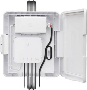 Ubiquiti UniFi Flex Switch Utility Adapter Kit, Outdoor Enclosure with PoE++ Input, Weatherproof Housing, Wall/Pole Mount, Cable Management, Designed for USW-Flex | USW-Flex-Utility