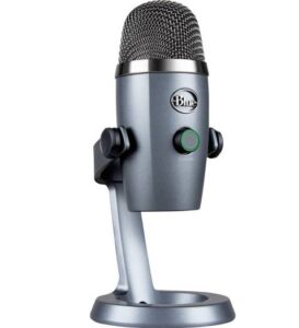 Logitech Blue Yeti Nano USB Microphone, 20Hz – 20kHz Frequency Response, 24 Bit Rate, 120dB Max SPL, USB 3.5 mm Connector Type, Shadow Gray | 988-000205