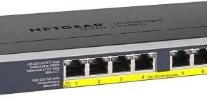 NetGear 10/100/1000 8 Port Unmanaged Switch with 8 PoE+ Ports – 123W | GS108PP