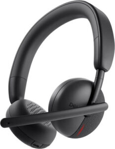 Dell WL3024 Wireless On-Ear Headset, 28mm Speaker Size, Passive Noise Cancellation, Uni-Directional, AI Beam Forming, BT 5.3, 500 mAH Battery Capacity, Up to 8 Devices Multi-Host, Black | 520-BBFL