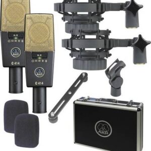 AKG C414 XLII ST Multi-Pattern Large-Diaphragm Condenser Microphone (Matched Pair Stereo Set) | 3059X00240