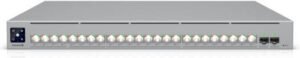 Ubiquiti Enterprise Campus 24 PoE 1U Rackmount Switches, 24 PoE Ports, 460 Gbps Switching Capacity, 342 Mpps Forwarding Rate, 1000 VLANs Support | ECS-24-PoE-EU