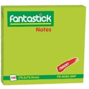Fantastick Stick Notes 3″x3″  Green – FK-N303-GN
