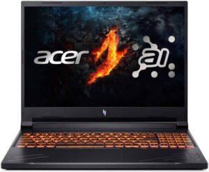 Acer Nitro V 16 ANV16-71-71LP Gaming Laptop, 16″ WUXGA IPS 165Hz Display, Intel Core i7-14650HX, 16GB RAM, 512GB SSD, GeForce RTX 4060 8GB GPU, English-Arabic K/B, Win11, Black | NH.QTMEM.001
