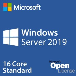 Microsoft WinSvrSTDCore (Windows Server Standard Core) 2019, Single Language, 16-Core NL Open Business License, PC Supported (Windows OS) – 9EM-00652