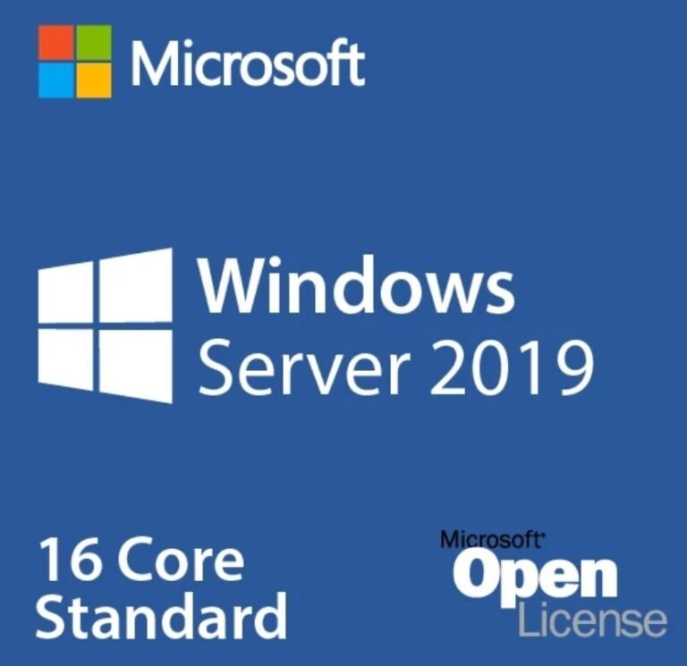 Microsoft WinSvrSTDCore (Windows Server Standard Core) 2019, Single Language, 16-Core NL Open Business License, PC Supported (Windows OS) – 9EM-00652