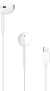 Apple EarPods, Built-in Remote, Maximizes Sound Output & Minimizes Sound Loss, Adjust Volume, Comfortable Fit, Control Playback Music, Wired, USB-C Connectivity, White | MTJY3 / MYQY3ZE/A
