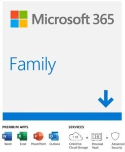 Microsoft 365 Family Pack, 5 Users – 1 Year