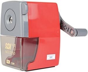 Hand Pencil Sharpener w/clamp Red-HD-0150-RD