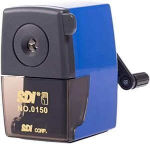 Hand Pencil Sharpener w/clamp Blue-HD-0150-BE