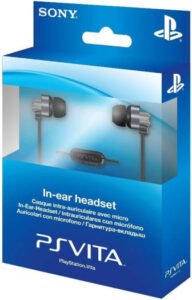 Sony PS Vita In Ear Headset, Built In Microphone, Wired Connectivity, Noise Reduction, Black | PCH-ZHS1E