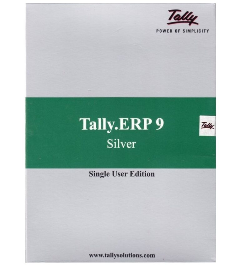 Tally ERP 9 Single User – Silver Edition, Activation Key I Digital Download I TALLYSU