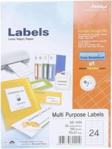 Formtec Label 2400/70x37mm Bx=100sheet – FT-GS-1424