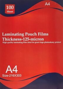Deluxe AMT A4 Lamination Pouch Film 125 Mic