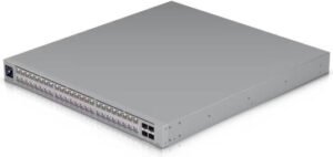 Ubiquiti Pro XG 48 PoE, 1.3″ Touchscreen LCM Display, 920Gbps Switching Capacity, 684Mpps Forwarding Rate, 48 PoE+++ Ports, 4x 25G SFP28 Ports, Gray | USW-Pro-XG-48-PoE (1080W)