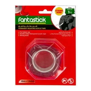 Fantastick Fantastick Acrylic Tape Clear 25mm*1.5m – FK-M2515AC-CR