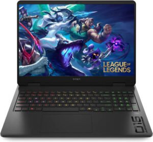 HP OMEN 16-am0027ne Gaming Laptop, 16″ 2K 144Hz IPS Display, Intel Core Ultra 7 255H, 16GB RAM, 1TB SSD, NVIDIA GeForce RTX 5050 8GB GPU, ENG-ARB Keyboard, Win11, Shadow Black | CJ1Q1EA#ABV