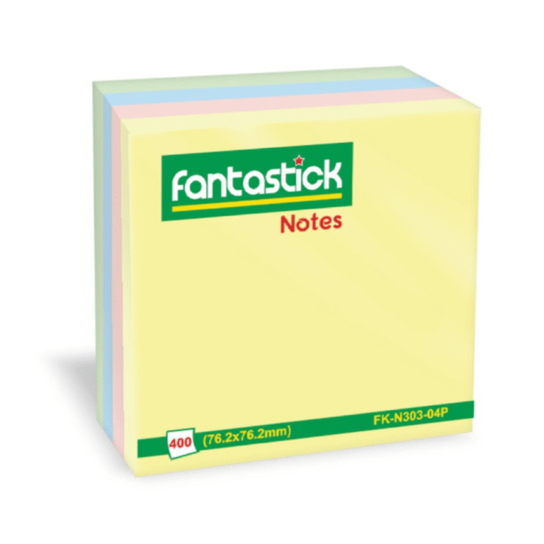 Fantastick Stick Notes 3″x3″ Pastel 4col. – FK-N303-04P