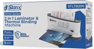 STANX 2-in-1 A3 Laminator & A4 Thermal Binding Machine STLTB200 – Hot & Cold Lamination, 400 Pages Max Binding, 335mm Entry, Dual Rollers, Auto Shut-Off