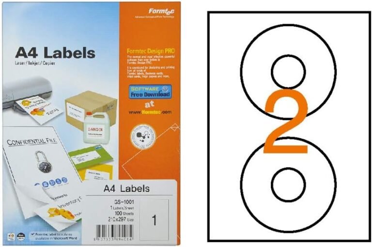 Formtec CD Label 114(41.0)mmPAK=100SHT – FT-GS-1202