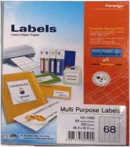 Formtec Label6800/48.5×16.9 Pkt=100sht – FT-GS-1068