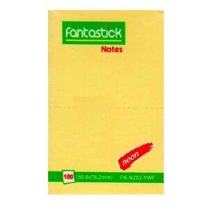Fantastick Stick Notes 2×3″ Fluor. Yellow – FK-N203-YWF