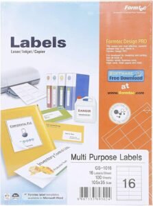 Formtec Label 1600/105×35 Pkt=100sht – FT-GS-1016