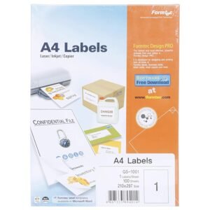 Formtec Label 100/A4 size Bx=100sht – FT-GS-1001