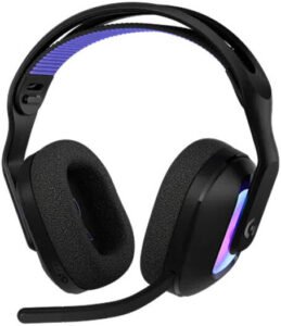 Logitech G522 LightSpeed Wireless Gaming Headset, Lightsync RGB, Full Bandwidth Mic, Advanced Synchronized Audio, Tri-Connectivity with LightSpeed, Bluetooth 5.3, Black | 981-001544