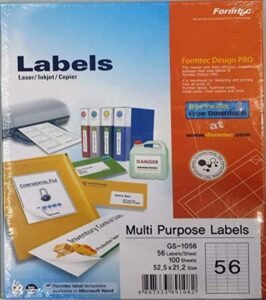 Formtec Label 5600/52.5×21.2mm Pkt=100 – FT-GS-1056