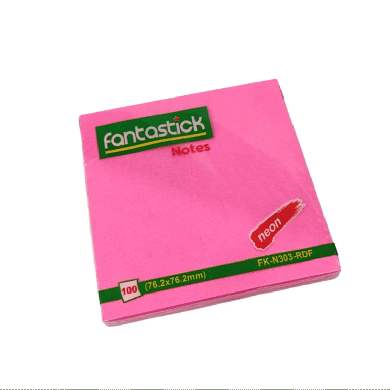 Fantastick Stick Notes 3″x3″ Fluor. Red – FK-N303-RDF
