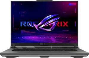 ASUS ROG Strix G16 G614FM Gaming Laptop, 16″ WQXGA IPS Display, AMD Ryzen 9 9955HX, 16GB RAM, 1TB SSD, GeForce RTX 5060 8GB GPU, English K/B, Win11, Eclipse Gray | G614FM-RV169W