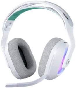 Logitech G522 LightSpeed Wireless Gaming Headset, Lightsync RGB, Full Bandwidth Mic, Advanced Synchronized Audio, Tri-Connectivity with LightSpeed, Bluetooth 5.3, White | 981-001550