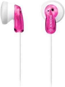 Sony MDR-E9LP Wired Open Earbuds, Pink, 3.5 mm, 1.2 m Cable