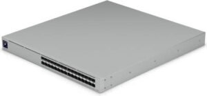 Ubiquiti Pro XG Aggregation, 1.3″ Touchscreen LCM Display, 1.6Tbps Switching Capacity, 1.2Bpps Forwarding Rate, 32x 25G SFP28 Ports, Gray | USW-Pro-XG-Aggregation