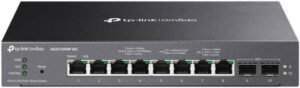 TP-LINK SG2210XMP-M2 Omada Smart Switch, 8-Port 2.5GBASE-T, 2-Port 10GE SFP+, 30 W PoE Output Per Port, Black | SG2210XMP-M2
