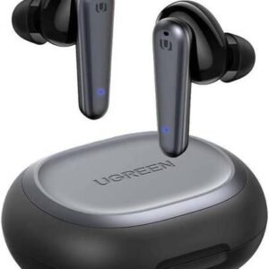 UGREEN Hitune T1 Hi-Fi ENC Wireless Earbuds, 6mm Graphene Drivers, 4 MEMS Microphones, BT Version 5.0, Up to 5Hrs Playtime, USB-C Charging Port & Quick Charge, IPX5 Waterproof, Grey | 80651