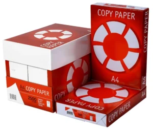 Copy Paper Red, A4, 500 Sheets, White, 5 Ream/Carton