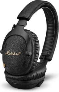 Marshall Monitor III Headphone, 32 mm Dynamic Driver, Bluetooth 5.3, Active Noise Cancellation, 70 Hours Playtime with ANC, Quick Charging, Marshall Bluetooth App, Black | Monitor III