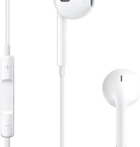Apple EarPods with 3.5mm TRRS Connector, In-Line Microphone, Deep, Rich Bass, In-Line Remote Controls Playback and Calls, White | MWU53AM/A