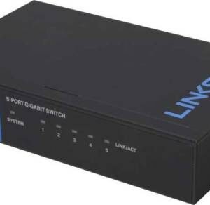 LINKSYS LGS105 5-Port Business Desktop Gigabit Switch, Easy Plug and Play Connection, 1000 Mbps Speed | LNK-LGS105-ME-RTL