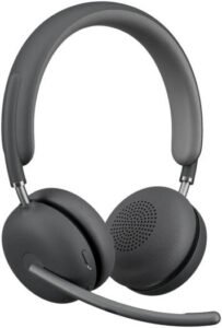 Logitech Zone Wireless 2 Headset, UC Version With Microphone, Premium Personalized Audio, AI noise suppression, Graphite |981-001311