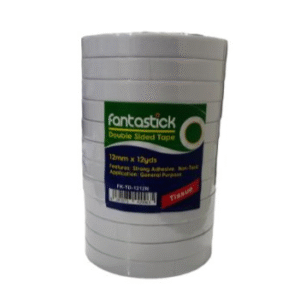 Fantastick Double sided tape 1/2″x12yards Pk=12 – FK-TD-1212N