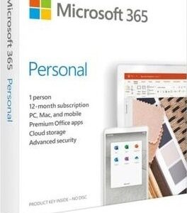 Microsoft 365 Personal English Subscribe 1YR Only Medialess P6 | Microsoft 365 Personal