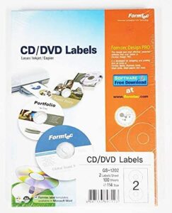 Formtec CD Label 40/114mm Bls=20sht – FT-LY-2642